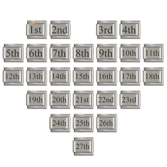 New Stainless Steel Date Italian Module Bracelet Laser Engraved Bracelet Italian Bracelet New Stainless Steel Date Italian Module Bracelet Laser Engraved Bracelet Italian Bracelet