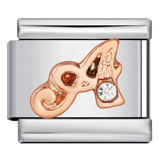 Italian Module Bracelet Gold and Silver with Diamond Pattern DIY Titanium Steel Welding Elastic Personalized Splicing Bracelet Wholesale