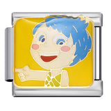 European and American Cross Border Cartoon Character Italian Module Bracelet Titanium Steel Welding Drip Oil Pattern DIY Splicing Bracelet European and American Cross Border Cartoon Character Italian Module Bracelet Titanium Steel Welding Drip Oil Pattern DIY Splicing Bracelet