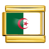 Gold Base World Flag Photo Resin Italian Charm Bracelet DIY Stainless Steel Stretch Watch Band Wristband Gold Base World Flag Photo Resin Italian Charm Bracelet DIY Stainless Steel Stretch Watch Band Wristband