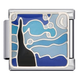 Fresh Illustration Series Italian Module Bracelet Titanium Steel Gold Plated Drip Oil DIY Welding Pattern Strap Chain Fresh Illustration Series Italian Module Bracelet Titanium Steel Gold Plated Drip Oil DIY Welding Pattern Strap Chain