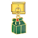 Single Hook Christmas Style Italian Module Bracelet with Gold Sole and Elastic Splicing DIY Titanium Steel Strap Chain Single Hook Christmas Style Italian Module Bracelet with Gold Sole and Elastic Splicing DIY Titanium Steel Strap Chain