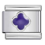 Color Dripping Oil Clover Module Bracelet Stainless Steel Stamping Pattern DIY Elastic Bracelet Accessories Wholesale Color Dripping Oil Clover Module Bracelet Stainless Steel Stamping Pattern DIY Elastic Bracelet Accessories Wholesale