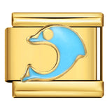 Gold Bottom Italian Module Bracelet Welding Dripping Oil Titanium Steel Bracelet Fashion DIY Italian Bracelet Gold Bottom Italian Module Bracelet Welding Dripping Oil Titanium Steel Bracelet Fashion DIY Italian Bracelet