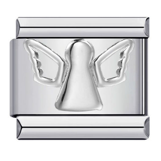 Titanium Steel Convex Silver Stamped DIY Italian Charm Bracelet with Unique Patterns Titanium Steel Convex Silver Stamped DIY Italian Charm Bracelet with Unique Patterns