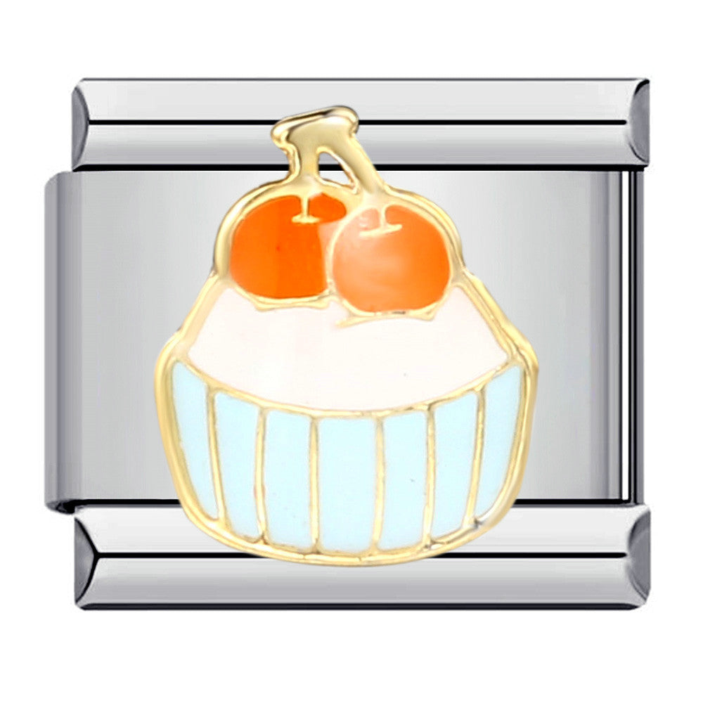 New Dessert Cake Elements Italian Module Bracelet Stainless Steel Welding Drip Oil DIY Fashion Bracelet New Dessert Cake Elements Italian Module Bracelet Stainless Steel Welding Drip Oil DIY Fashion Bracelet