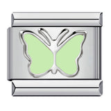 Italian Module Bracelet Color Drip Oil Stamping Pattern DIY Titanium Steel Elastic Splicing Bracelet Accessories Wholesale Italian Module Bracelet Color Drip Oil Stamping Pattern DIY Titanium Steel Elastic Splicing Bracelet Accessories Wholesale