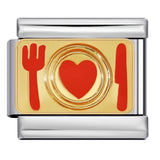 Delicious Food Italian Module Bracelet New Titanium Steel Welding Drip Oil Cartoon DIY Splicing Bracelet Delicious Food Italian Module Bracelet New Titanium Steel Welding Drip Oil Cartoon DIY Splicing Bracelet