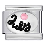 Italian Modular Bracelet 12 Birthstones Titanium Steel Welded Colorful Beads DIY Stretchable Fashion Wristband Accessory Italian Modular Bracelet 12 Birthstones Titanium Steel Welded Colorful Beads DIY Stretchable Fashion Wristband Accessory