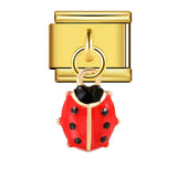 Charm Pendant Hook Style Italian Module Bracelet Titanium Steel Drip Oil Pattern DIY Bracelet Gift for Girls Charm Pendant Hook Style Italian Module Bracelet Titanium Steel Drip Oil Pattern DIY Bracelet Gift for Girls