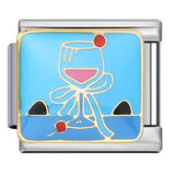 Delicious Food Italian Module Bracelet New Titanium Steel Welding Drip Oil Cartoon DIY Splicing Bracelet Delicious Food Italian Module Bracelet New Titanium Steel Welding Drip Oil Cartoon DIY Splicing Bracelet