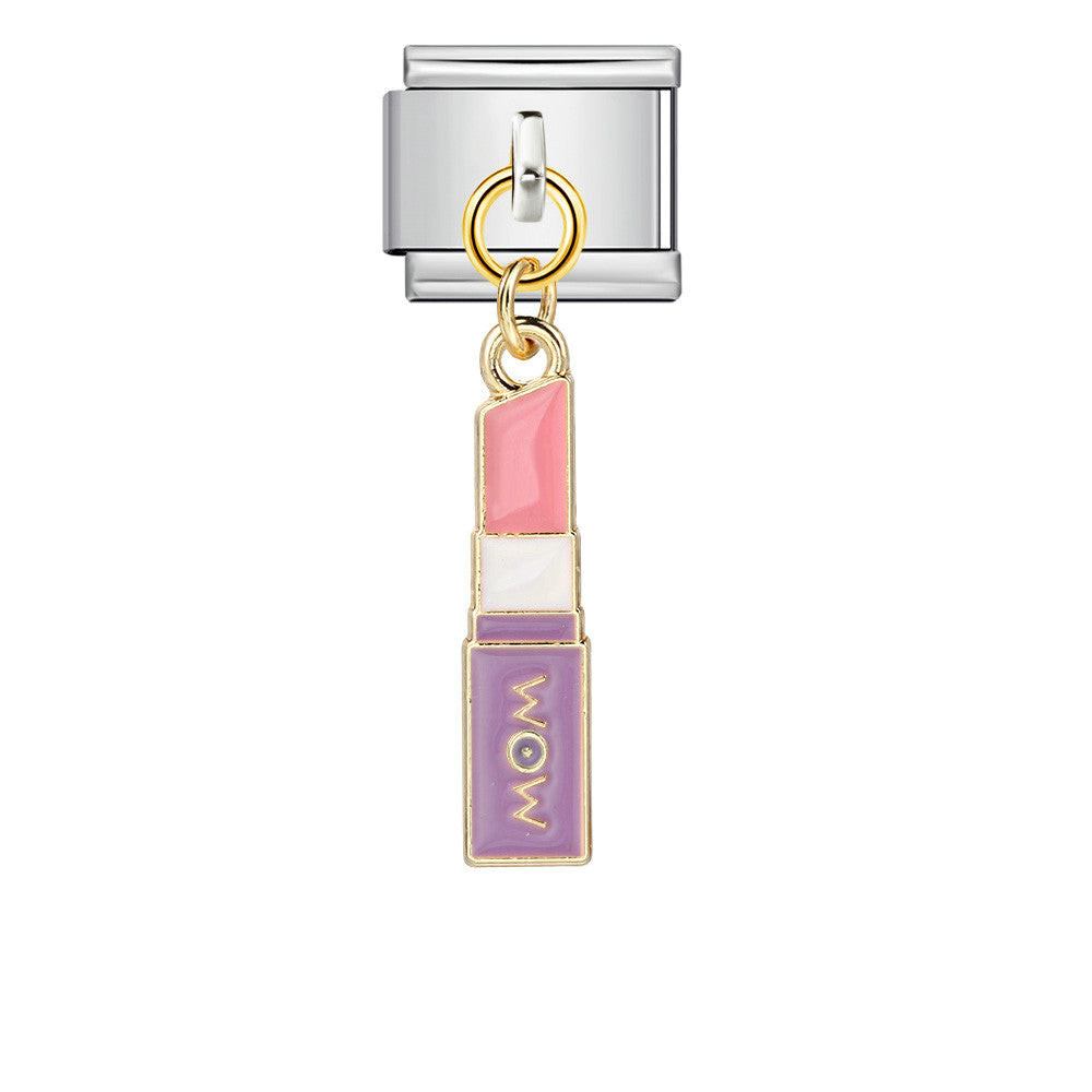 New Cute Pendant Italian Module Bracelet Titanium Steel Hook DIY Drip Oil Elastic Free Splicing Strap Chain New Cute Pendant Italian Module Bracelet Titanium Steel Hook DIY Drip Oil Elastic Free Splicing Strap Chain