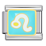 Simplified 12 Constellation Italian Module Bracelet Titanium Steel Gold Plated Welding Drip Oil DIY Elastic Splicing Bracelet Simplified 12 Constellation Italian Module Bracelet Titanium Steel Gold Plated Welding Drip Oil DIY Elastic Splicing Bracelet