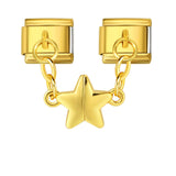 Hot Selling New Product Magnetic Pentagram Italian Module Bracelet Titanium Steel Double Hook DIY Free Splicing Bracelet Hot Selling New Product Magnetic Pentagram Italian Module Bracelet Titanium Steel Double Hook DIY Free Splicing Bracelet