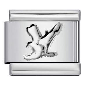 Convex Silver Stamping Pattern Italian Module Bracelet DIY Titanium Steel Bracelet Italian Charms Convex Silver Stamping Pattern Italian Module Bracelet DIY Titanium Steel Bracelet Italian Charms