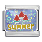 Sparkling Powder Series English Week Italian Module Bracelet Titanium Steel Welding DIY Splicing Elastic Bracelet Sparkling Powder Series English Week Italian Module Bracelet Titanium Steel Welding DIY Splicing Elastic Bracelet