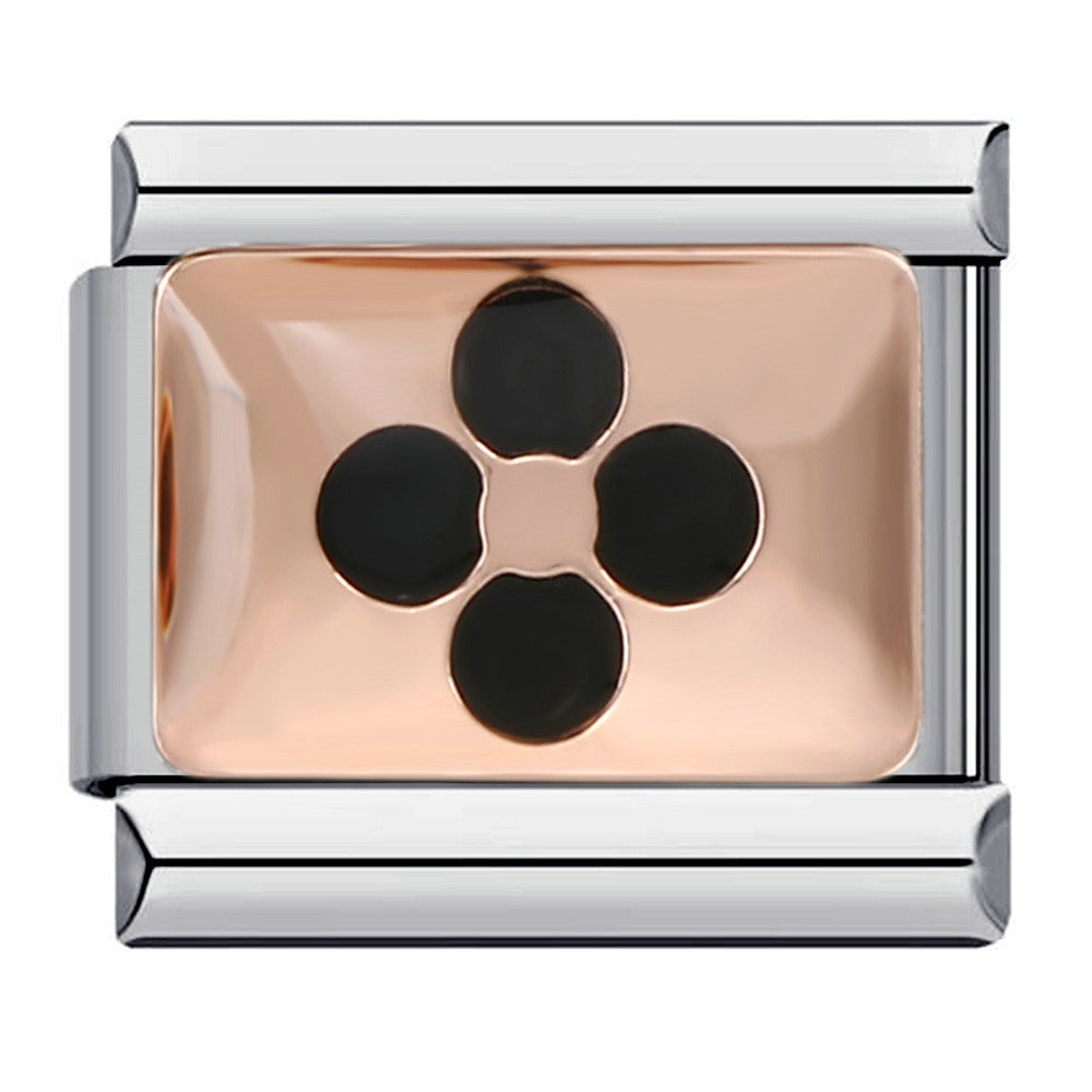 New Chess and Card Entertainment Stainless Steel Italian Module Bracelet Gold Plated Drip Oil Personalized DIY Welding Bracelet Wholesale New Chess and Card Entertainment Stainless Steel Italian Module Bracelet Gold Plated Drip Oil Personalized DIY Welding Bracelet Wholesale