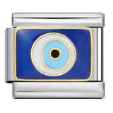 Cross Border New Devil's Eye Italian Module Bracelet Titanium Steel Welding Drip Oil Cartoon DIY Elastic Bracelet Cross Border New Devil's Eye Italian Module Bracelet Titanium Steel Welding Drip Oil Cartoon DIY Elastic Bracelet