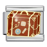 Italian Module Bracelet Fashion Drip Oil Titanium Steel Bracelet DIY Strap Chain Children's Toy Gift Wholesale Italian Module Bracelet Fashion Drip Oil Titanium Steel Bracelet DIY Strap Chain Children's Toy Gift Wholesale