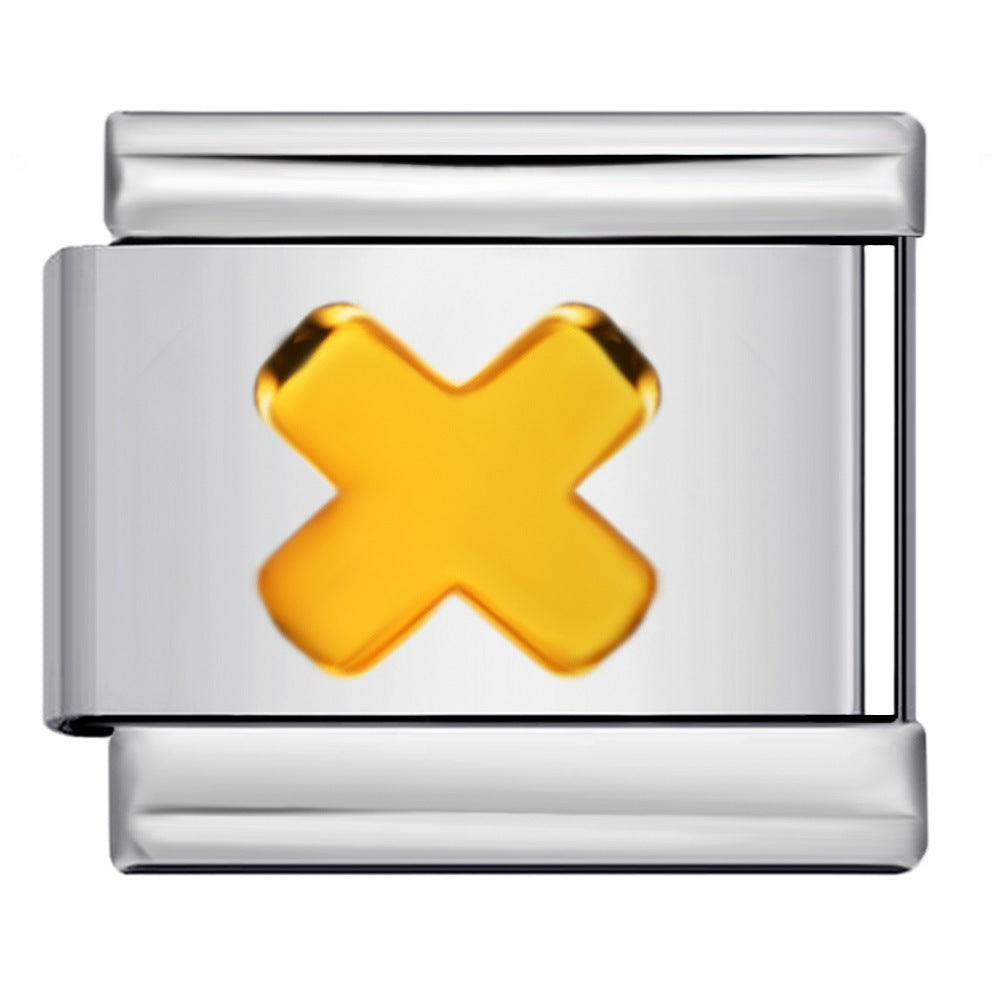 New Digital Symbol Series Italian Module Bracelet Stainless Steel Stamping DIY Elastic Bracelet Accessories Wholesale New Digital Symbol Series Italian Module Bracelet Stainless Steel Stamping DIY Elastic Bracelet Accessories Wholesale