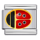 Stainless Steel Welding Drip Oil Animal Pattern DIY Italian Module Bracelet Free Splicing Elastic Accessories Wholesale Stainless Steel Welding Drip Oil Animal Pattern DIY Italian Module Bracelet Free Splicing Elastic Accessories Wholesale