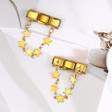 Italian Charm Bracelet Double Hook Design with Star Pendant Titanium Steel Link Chain Italian Charm Italian Charm Bracelet Double Hook Design with Star Pendant Titanium Steel Link Chain Italian Charm