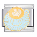 Gourmet Series Italian Module Bracelet Titanium Steel Welding Drip Oil Cartoon Pattern DIY Elastic Splicing Bracelet Gourmet Series Italian Module Bracelet Titanium Steel Welding Drip Oil Cartoon Pattern DIY Elastic Splicing Bracelet