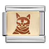 Pet Cat Dog Series Titanium Steel Welding Drip Bracelet Cartoon DIY Italian Module Wholesale Charm Bracelet for Animal Lovers Pet Cat Dog Series Titanium Steel Welding Drip Bracelet Cartoon DIY Italian Module Wholesale Charm Bracelet for Animal Lovers