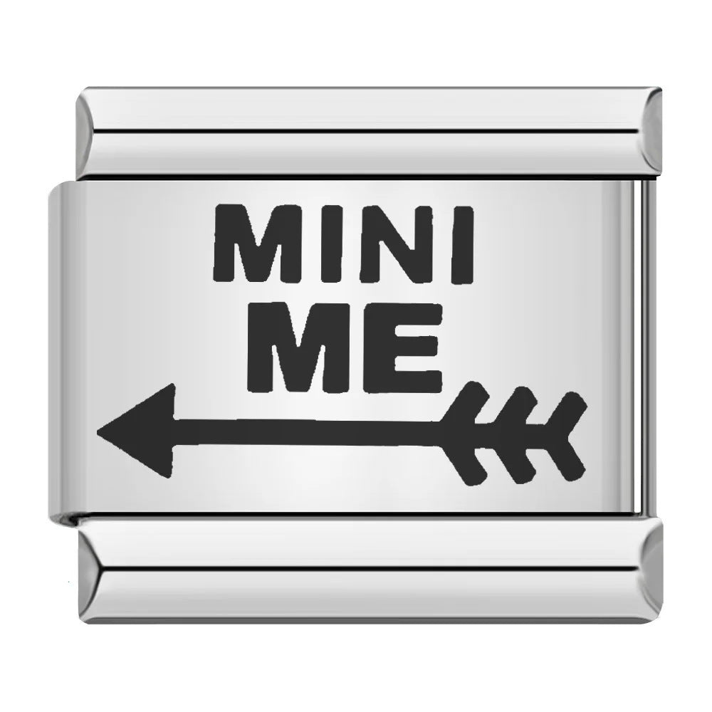 Cross Border Hot Selling Laser Engraving Heart-shaped Series Titanium Steel Handmade DIY Italian Module Bracelet Wholesale Cross Border Hot Selling Laser Engraving Heart-shaped Series Titanium Steel Handmade DIY Italian Module Bracelet Wholesale