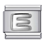 New Stainless Steel Silver Convex English Letter Italian Module Bracelet DIY Elastic Splicing Strap Chain New Stainless Steel Silver Convex English Letter Italian Module Bracelet DIY Elastic Splicing Strap Chain