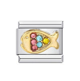 New Diamond Inlaid Titanium Steel Welding Drip Oil DIY Italian Module Bracelet Italian Charm Bracelet New Diamond Inlaid Titanium Steel Welding Drip Oil DIY Italian Module Bracelet Italian Charm Bracelet