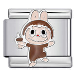 Cartoon Character Italian Module Bracelet Stainless Steel Welding Pattern DIY Elastic Splicing Versatile Bracelet Cartoon Character Italian Module Bracelet Stainless Steel Welding Pattern DIY Elastic Splicing Versatile Bracelet