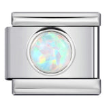 New Circle Colored Stone Italian Module Bracelet Stainless Steel Welding DIY Simple Fashion Bracelet Strap Chain New Circle Colored Stone Italian Module Bracelet Stainless Steel Welding DIY Simple Fashion Bracelet Strap Chain