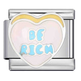 Cross Border E-commerce Love English Series Titanium Steel Welding Drip Oil DIY Italian Module Bracelet Personalized Accessories Cross Border E-commerce Love English Series Titanium Steel Welding Drip Oil DIY Italian Module Bracelet Personalized Accessories