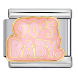 New Personalized English Italian Module Bracelet Titanium Steel Welding Drip Oil DIY Elastic Free Splicing Bracelet New Personalized English Italian Module Bracelet Titanium Steel Welding Drip Oil DIY Elastic Free Splicing Bracelet