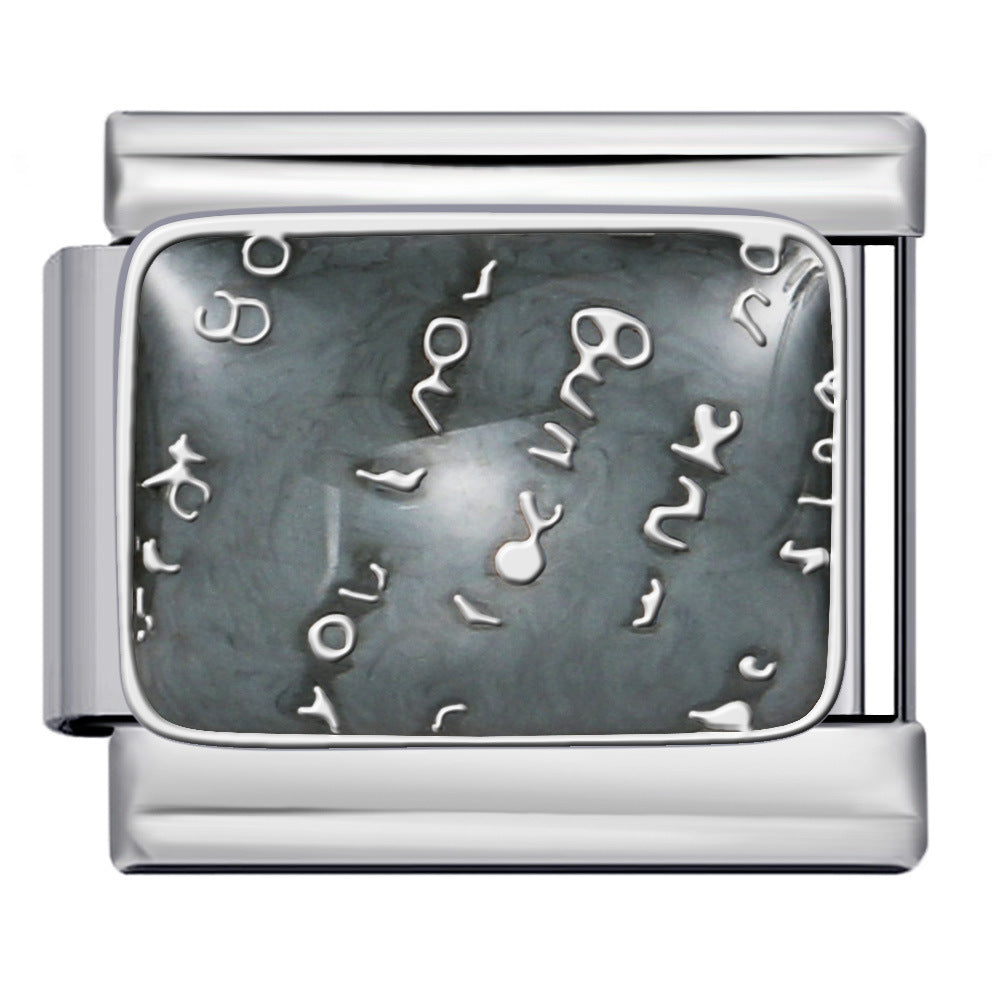 New Nail Art Series Titanium Steel Strap Chain Gold Plated Welding Drip Oil DIY Italian Module Bracelet Accessories Jewelry New Nail Art Series Titanium Steel Strap Chain Gold Plated Welding Drip Oil DIY Italian Module Bracelet Accessories Jewelry