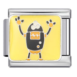 Italian Module Bracelet Stainless Steel Welding Drip Oil Animal Pattern DIY Free Splicing Combination Bracelet Accessories Italian Module Bracelet Stainless Steel Welding Drip Oil Animal Pattern DIY Free Splicing Combination Bracelet Accessories