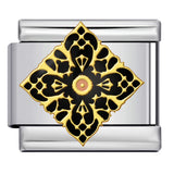 New Middle Ancient Style Series Italian Module Bracelet Titanium Steel Gold Plated Drip Oil Welding DIY Elastic Strap Chain New Middle Ancient Style Series Italian Module Bracelet Titanium Steel Gold Plated Drip Oil Welding DIY Elastic Strap Chain