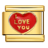 Romantic Valentine's Day Sweet Series Italian Module Bracelet Titanium Steel Welding Drip Oil Pattern DIY Bracelet Romantic Valentine's Day Sweet Series Italian Module Bracelet Titanium Steel Welding Drip Oil Pattern DIY Bracelet