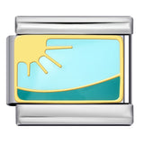 Sparkling Powder Series English Week Italian Module Bracelet Titanium Steel Welding DIY Splicing Elastic Bracelet Sparkling Powder Series English Week Italian Module Bracelet Titanium Steel Welding DIY Splicing Elastic Bracelet