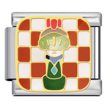 Cross Border Hot Selling Chess Italian Module Bracelet Titanium Steel Welding Gold Plating Drip Oil DIY Splicing Bracelet Cross Border Hot Selling Chess Italian Module Bracelet Titanium Steel Welding Gold Plating Drip Oil DIY Splicing Bracelet