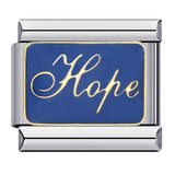 Blue Titanium Steel Welded Pattern Italian Modular Bracelet, Gold-Plated Drip Enamel Free Combination Link Bracelet Blue Titanium Steel Welded Pattern Italian Modular Bracelet, Gold-Plated Drip Enamel Free Combination Link Bracelet