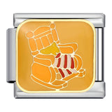 New Thanksgiving Series DIY Bracelet Stainless Steel Italian Module Bracelet Titanium Steel Welded Drip Oil Strap Chain New Thanksgiving Series DIY Bracelet Stainless Steel Italian Module Bracelet Titanium Steel Welded Drip Oil Strap Chain