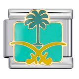 New Arab Culture Italian Module Bracelet Stainless Steel Welding Drip Oil DIY Elastic Bracelet New Arab Culture Italian Module Bracelet Stainless Steel Welding Drip Oil DIY Elastic Bracelet