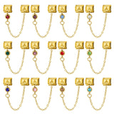 Cross Border Hot Selling 12th Birthday Stone Italian Module Bracelet Gold Hook Pendant DIY Elastic Stainless Steel Bracelet Cross Border Hot Selling 12th Birthday Stone Italian Module Bracelet Gold Hook Pendant DIY Elastic Stainless Steel Bracelet
