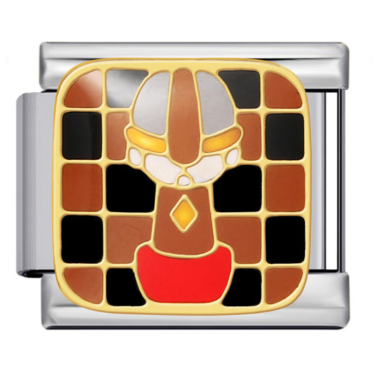 Cross Border Hot Selling Chess Italian Module Bracelet Titanium Steel Welding Gold Plating Drip Oil DIY Splicing Bracelet