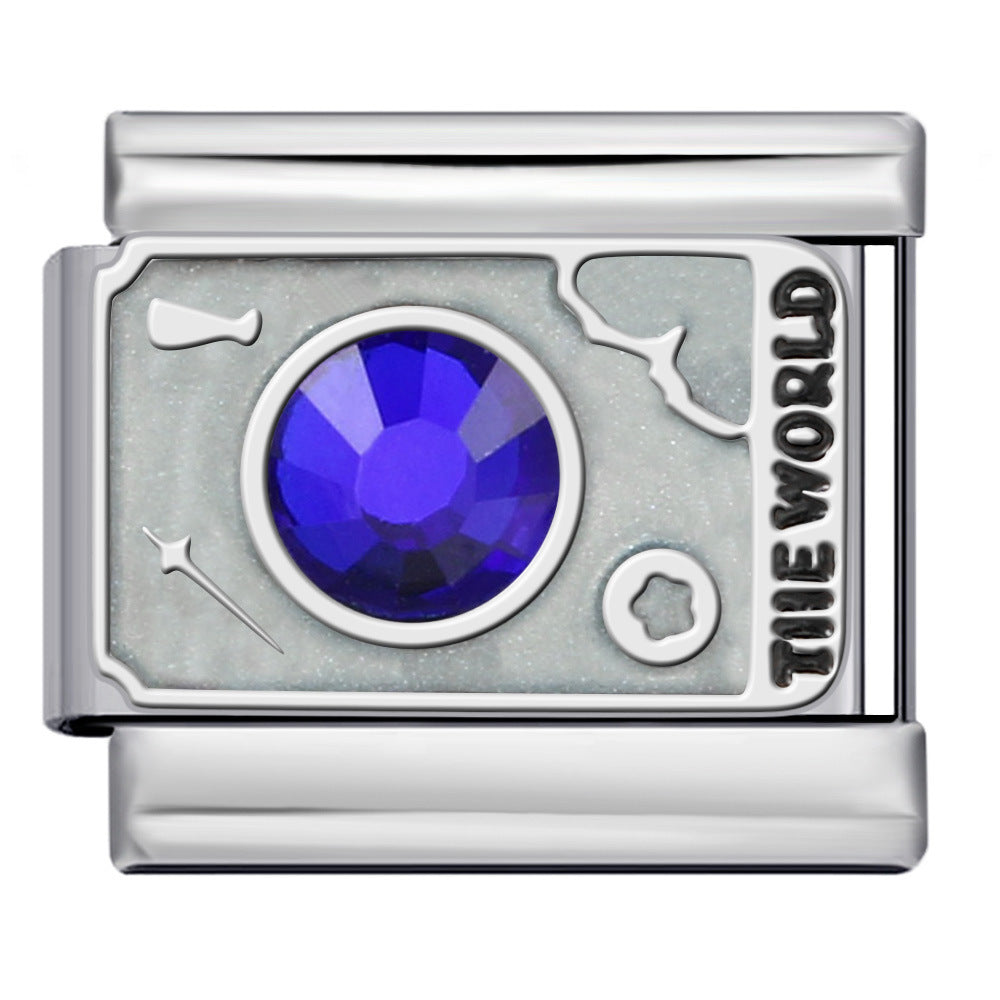 Tarot Series Italian Modular Bracelet DIY Welding Drip Oil Stretch Stainless Steel Chain Tarot Series Italian Modular Bracelet DIY Welding Drip Oil Stretch Stainless Steel Chain