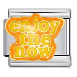 New Personalized English Italian Module Bracelet Titanium Steel Welding Drip Oil DIY Elastic Free Splicing Bracelet New Personalized English Italian Module Bracelet Titanium Steel Welding Drip Oil DIY Elastic Free Splicing Bracelet