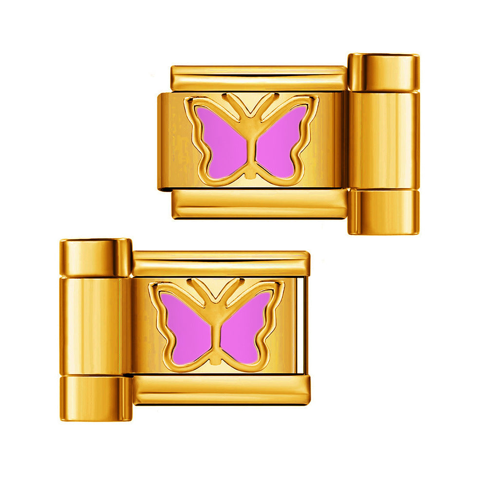 New Oil Drop Pattern DIY Watch with Connector Italian Module Bracelet Assembly and Splicing Bracelet Tool New Oil Drop Pattern DIY Watch with Connector Italian Module Bracelet Assembly and Splicing Bracelet Tool