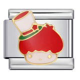 New Christmas Elements Italian Module Bracelet Personalized Welding Drip Oil Titanium Steel Bracelet DIY Strap Chain New Christmas Elements Italian Module Bracelet Personalized Welding Drip Oil Titanium Steel Bracelet DIY Strap Chain